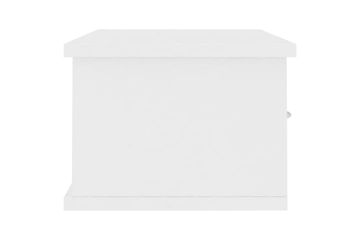 Seinälaatikkohylly valkoinen 60x26x18,5 cm lastulevy - Valkoinen - Seinäsäilytys