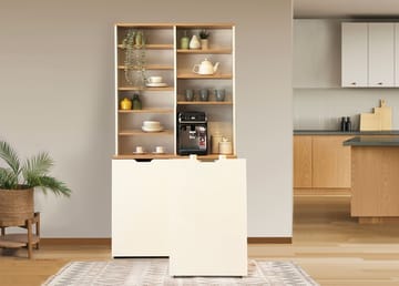 Sohvapöytä Homitis Flexa (100 x 190 x 45 cm) tammi/kermanvärinen - Huonekalut - Kalustesetit - Keittiön kalustesetit