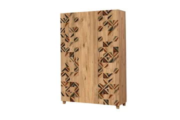 Leva vaatekaappi 120x189 cm ruskea