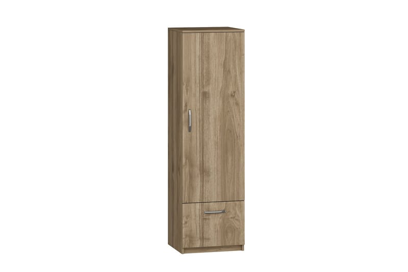 Kleoo vaatekaappi 50x187 cm ruskea - Hanah Home - Säilytys - Vaatesäilytys - Vaatekaappi