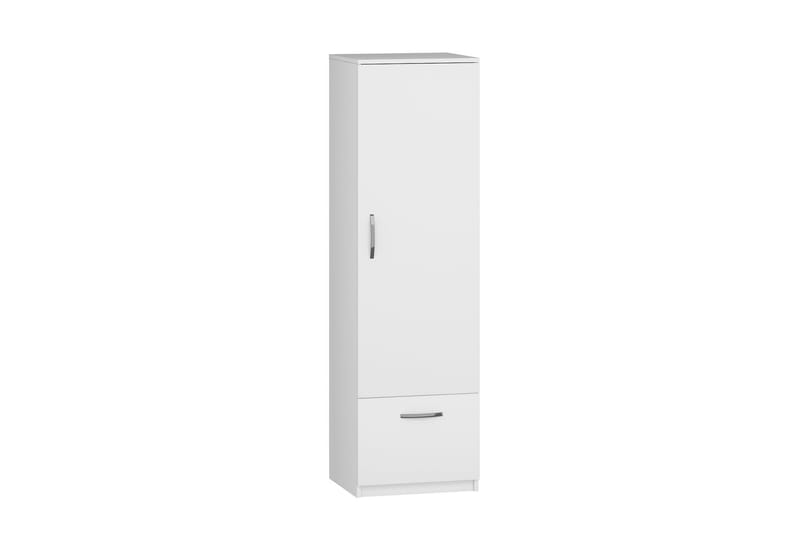 Kleoo vaatekaappi 50x187 cm valkoinen - Hanah Home - Säilytys - Vaatesäilytys - Vaatekaappi