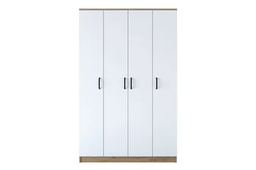 Jaioni vaatekaappi 120x190,8 cm ruskea/valkoinen - Hanah Home - Säilytys - Vaatesäilytys - Vaatekaappi