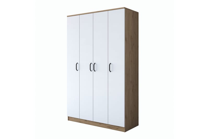 Jaioni vaatekaappi 120x190,8 cm ruskea/valkoinen - Hanah Home - Säilytys - Vaatesäilytys - Vaatekaappi