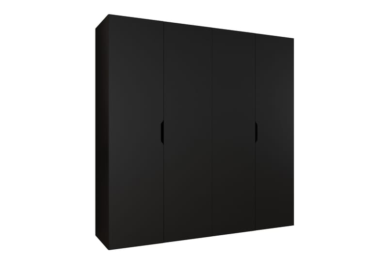 Abano Vaatekaappi 52x202 cm, Musta
