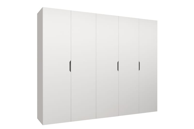 Abano vaatekaappi 52x202 cm puuta, Valkoinen