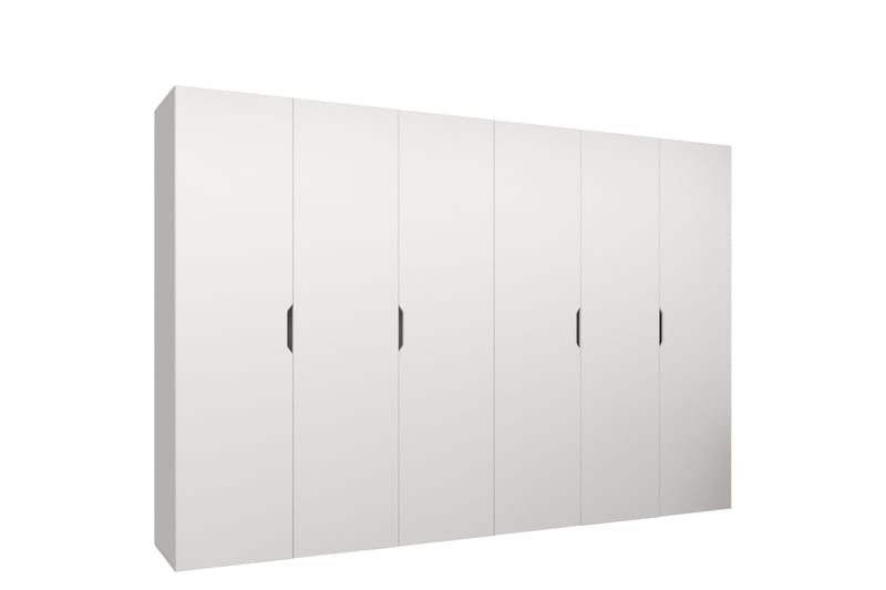 Abano vaatekaappi 52x202 cm puuta, Valkoinen