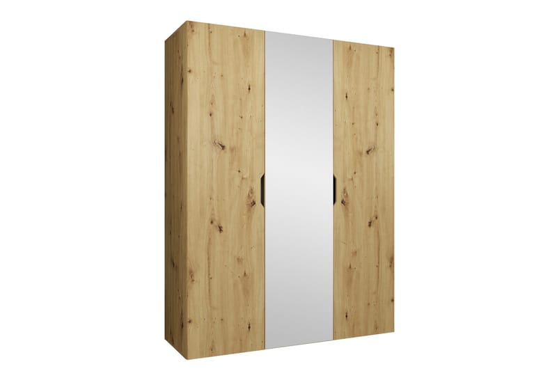 Abano Vaatekaappi Peilillä 52x202 cm - Vihreä - Säilytys - Vaatesäilytys - Vaatekaappi