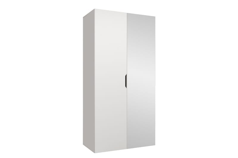 Abano Vaatekaappi Peilillä 52x202 cm - Beige - Säilytys - Vaatesäilytys - Vaatekaappi