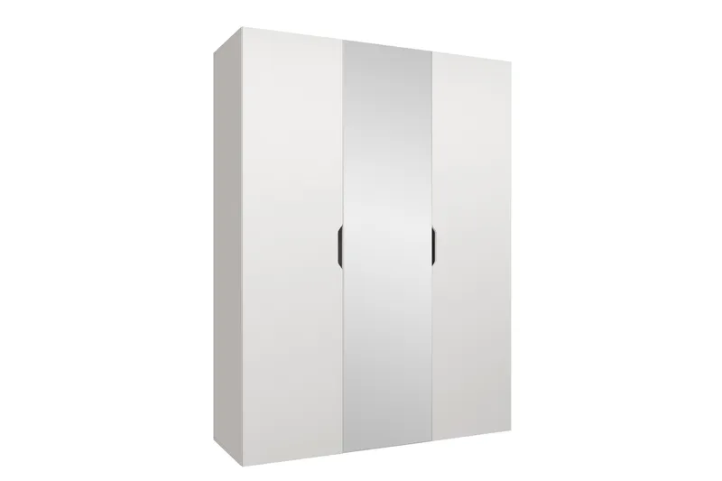 Abano Vaatekaappi Peilillä 52x202 cm, Valkoinen