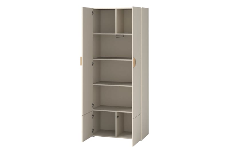 Adolfo Vaatekaappi 80x194 cm - Beige - Säilytys - Vaatesäilytys - Vaatekaappi