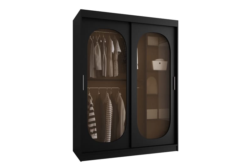 Allegra Vaatekaappi 150x200 cm, Musta