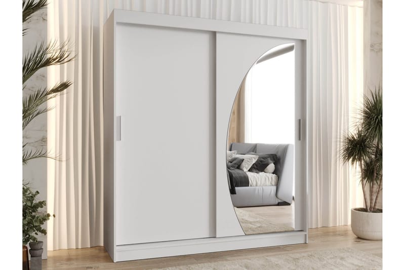 Amira Vaatekaappi Peilillä 180x200 cm - Säilytys - Vaatesäilytys - Vaatekaappi