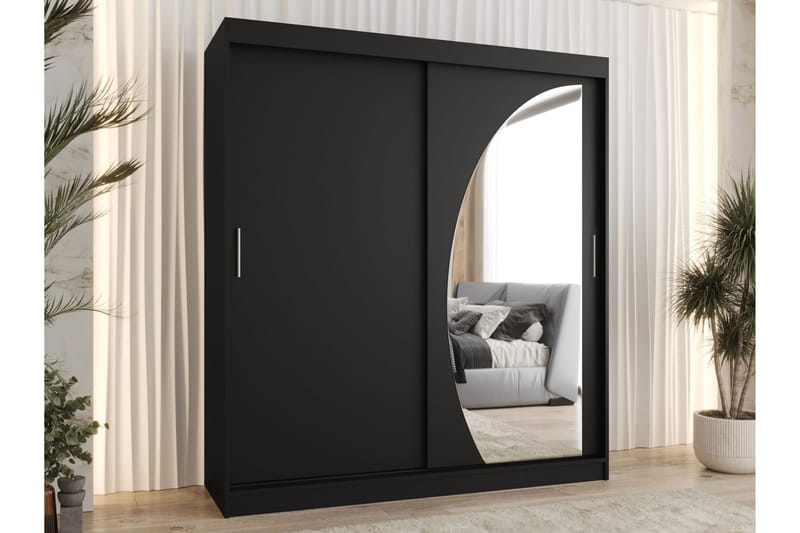 Amira Vaatekaappi Peilillä 180x200 cm - Säilytys - Vaatesäilytys - Vaatekaappi