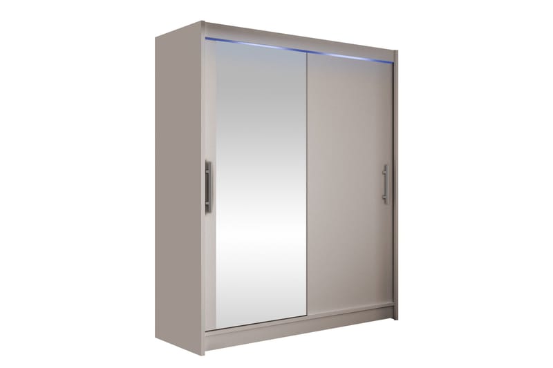 Bay Vaatekaappi Peilillä 150x200 cm, Ruskea