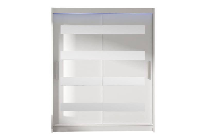 Bay Vaatekaappi Peilillä 150x200 cm - Valkoinen - Säilytys - Vaatesäilytys - Vaatekaappi