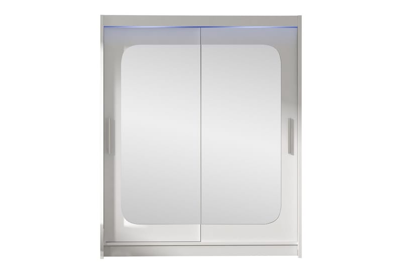 Bay Vaatekaappi Peilillä 150x200 cm, Valkoinen