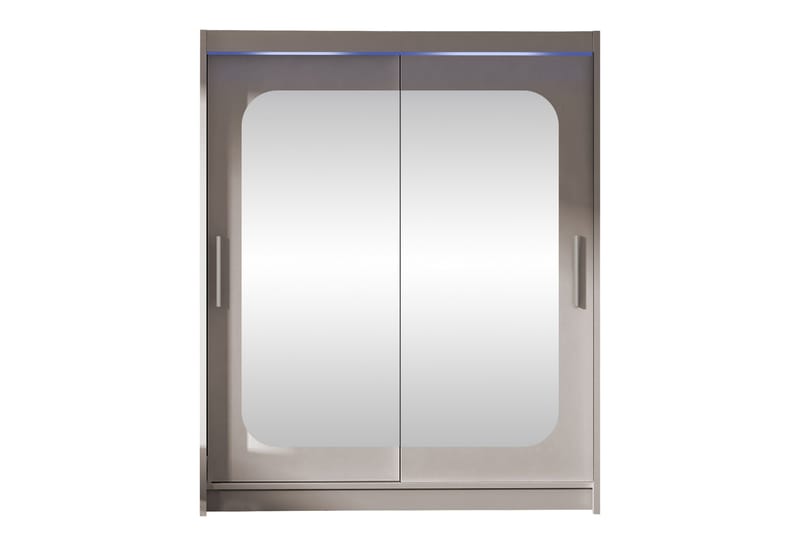 Bay Vaatekaappi Peilillä 150x200 cm - Valkoinen - Säilytys - Vaatesäilytys - Vaatekaappi