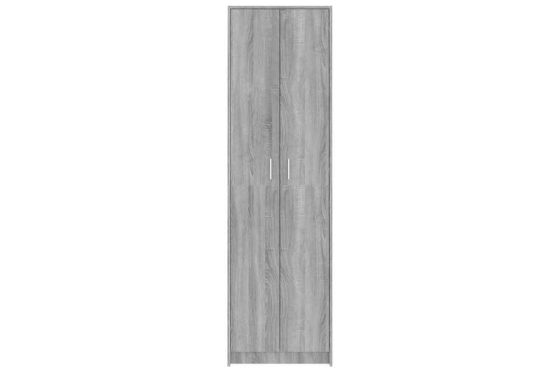 beBasic Eteisen vaatekaappi harmaa Sonoma 55x25x189 cm tekninen puu - Harmaa - Säilytys - Vaatesäilytys - Vaatekaappi