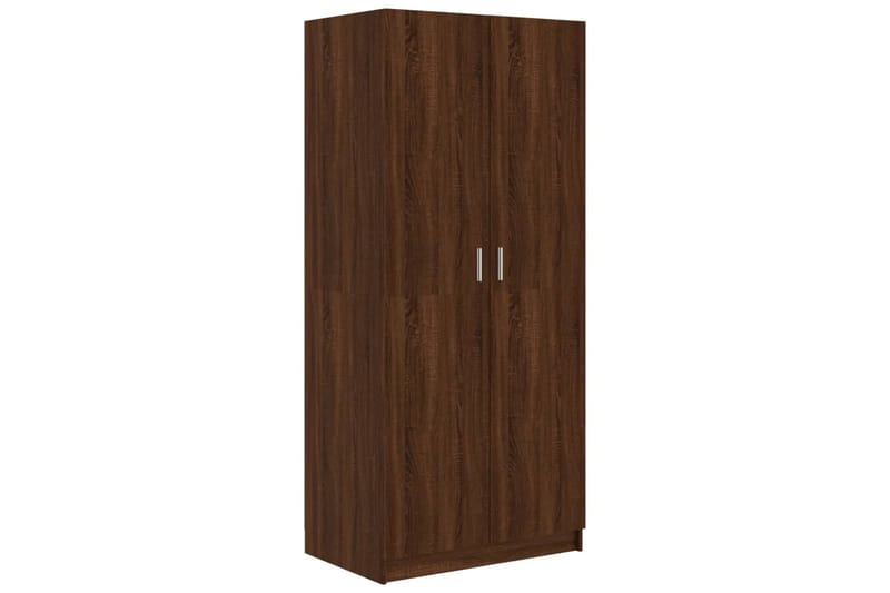 beBasic Vaatekaappi ruskea tammi 80x52x180 cm tekninen puu - Ruskea - Säilytys - Vaatesäilytys - Vaatekaappi