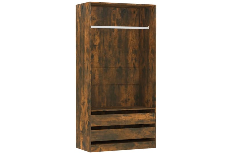beBasic Vaatekaappi savutammi 100x50x200 cm tekninen puu - Ruskea - Säilytys - Vaatesäilytys - Vaatekaappi