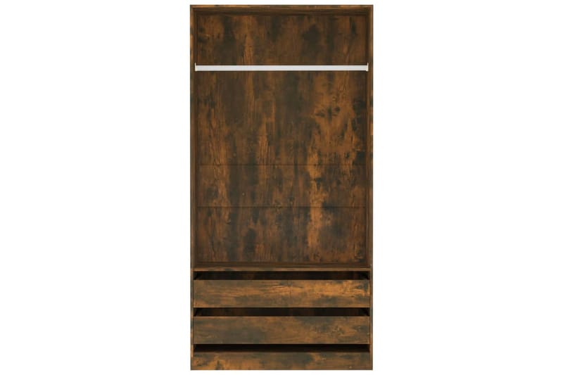 beBasic Vaatekaappi savutammi 100x50x200 cm tekninen puu - Ruskea - Säilytys - Vaatesäilytys - Vaatekaappi