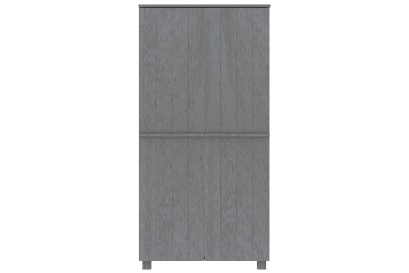 beBasic Vaatekaappi tummanharmaa 89x50x180 cm täysi mänty - Harmaa - Säilytys - Vaatesäilytys - Vaatekaappi