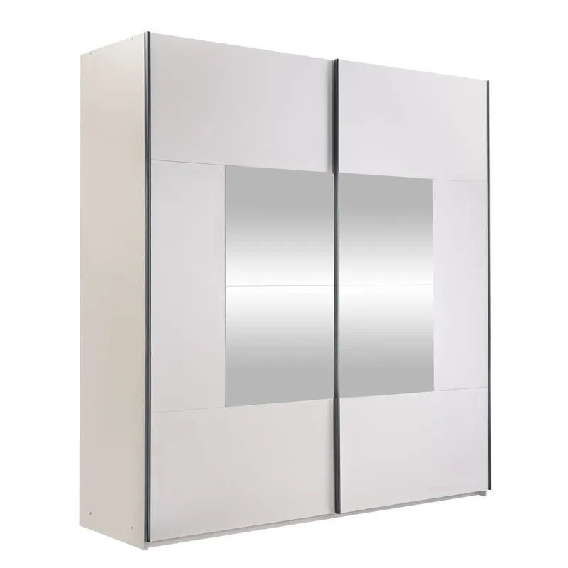 Binche Vaatekaappi peilillä 200x215 cm, Beige