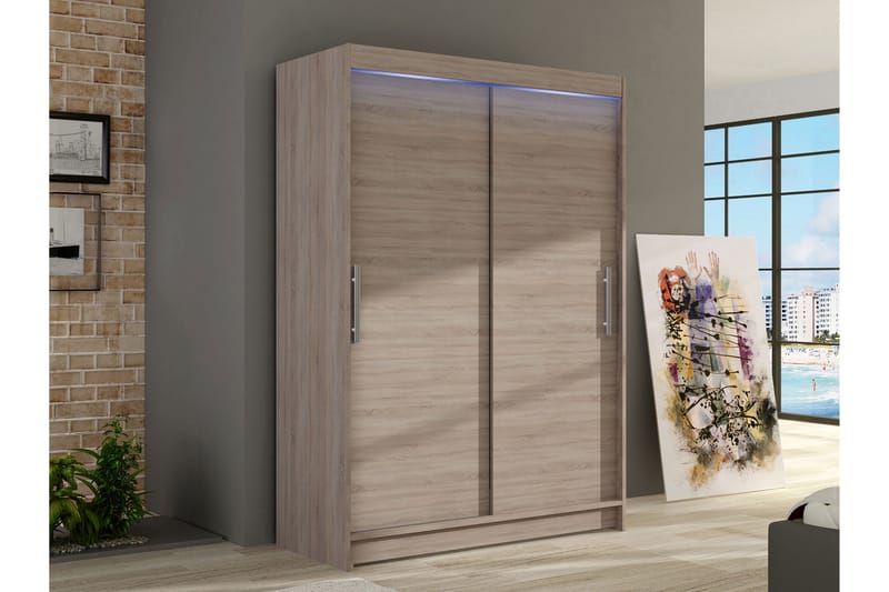 Biscayne Vaatekaappi 120x200 cm - Beige - Säilytys - Vaatesäilytys - Vaatekaappi