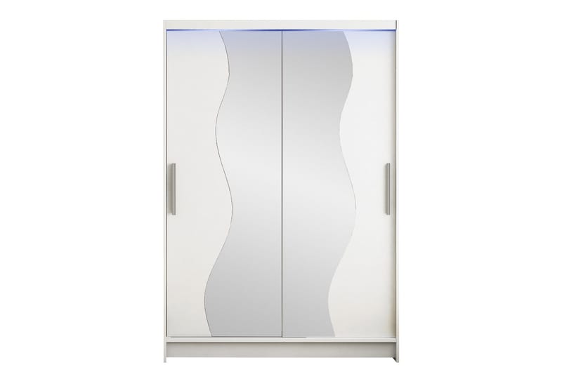 Biscayne-Vaatekaappi Peilillä 120x200 cm - Valkoinen - Säilytys - Vaatesäilytys - Vaatekaappi