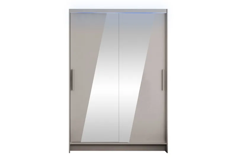 Biscayne-Vaatekaappi Peilillä 120x200 cm - Beige - Säilytys - Vaatesäilytys - Vaatekaappi