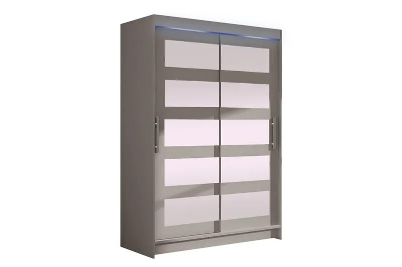 Biscayne-Vaatekaappi Peilillä 120x200 cm - Säilytys - Vaatesäilytys - Vaatekaappi