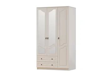 Brelin Vaatekaappi 105x210 cm - Matta Valkoinen - Säilytys - Vaatesäilytys - Vaatekaappi