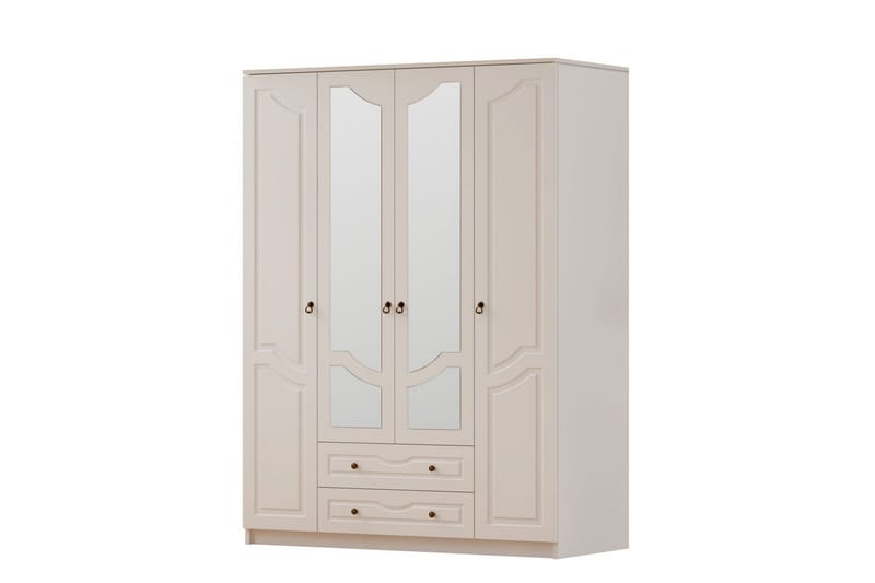 Brelin Vaatekaappi 140x210 cm, Matta Valkoinen