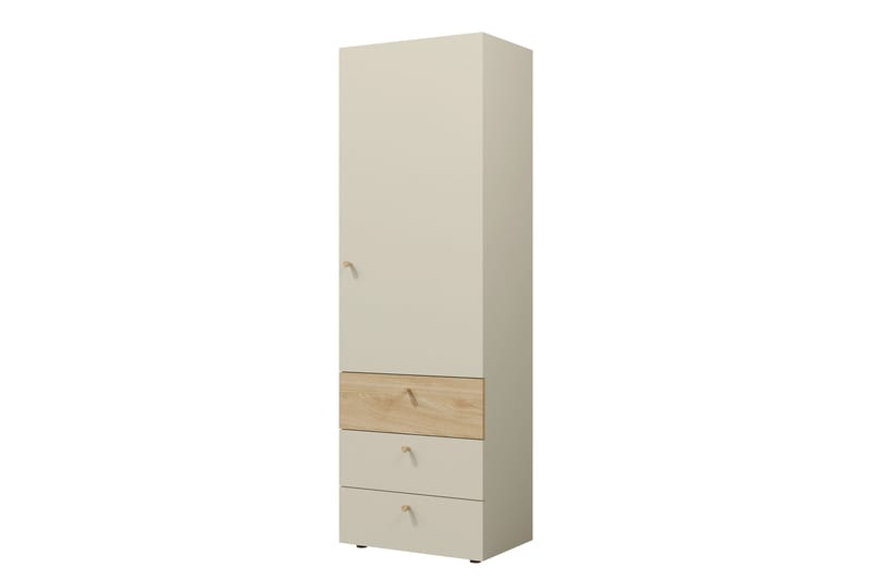 Buhan Vaatekaappi 60x185 cm - Beige / Ruskea - Säilytys - Vaatesäilytys - Vaatekaappi