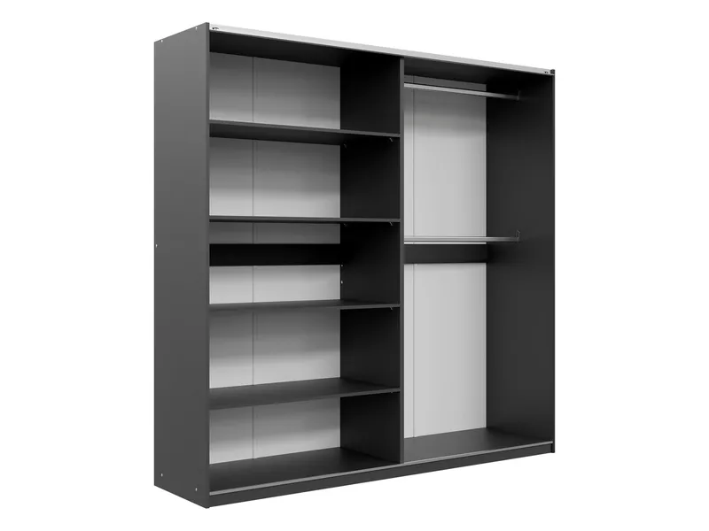 Ceyris Vaatekaappi Peilillä 203 cm - Säilytys - Vaatesäilytys - Vaatekaappi