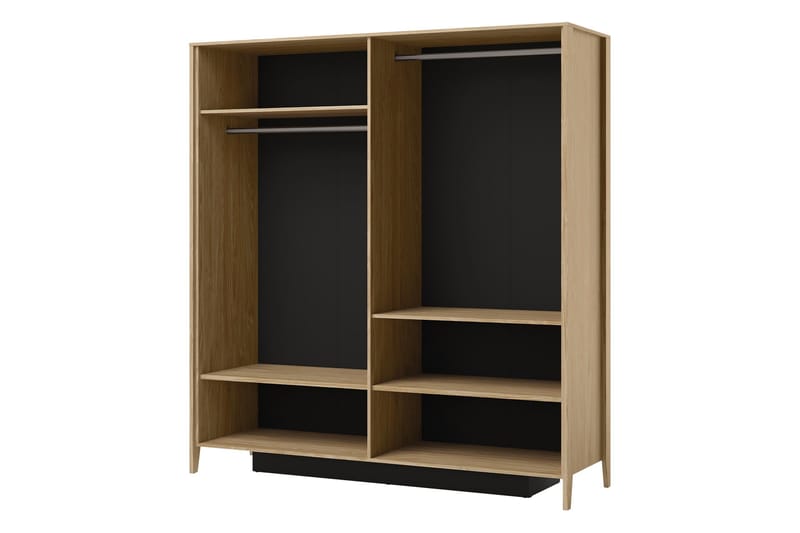 Cocorna-Vaatekaappi Peilillä 201x216 cm - Beige - Säilytys - Vaatesäilytys - Vaatekaappi