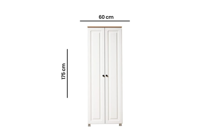 Comfortale Vaatekaappi 60x175 cm - Musta/Tummanvärinen puu - Säilytys - Vaatesäilytys - Vaatekaappi