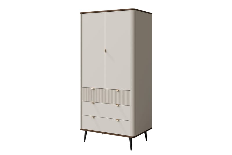 Cucina Vaatekaappi 90x191 cm - Beige/Ruskea - Säilytys - Vaatesäilytys - Vaatekaappi
