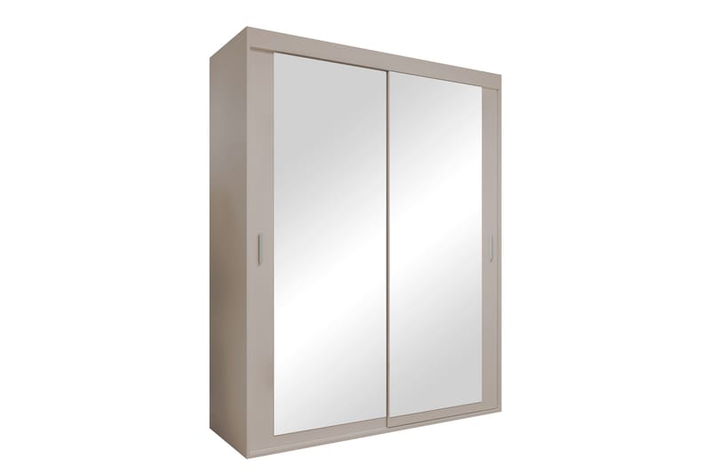 Duets Vaatekaappi peilillä 160x205 cm, Beige