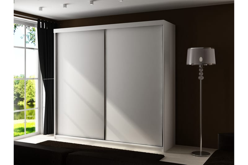 Dunkra Vaatekaappi 200x200 cm - Beige/Harmaa - Säilytys - Vaatesäilytys - Vaatekaappi