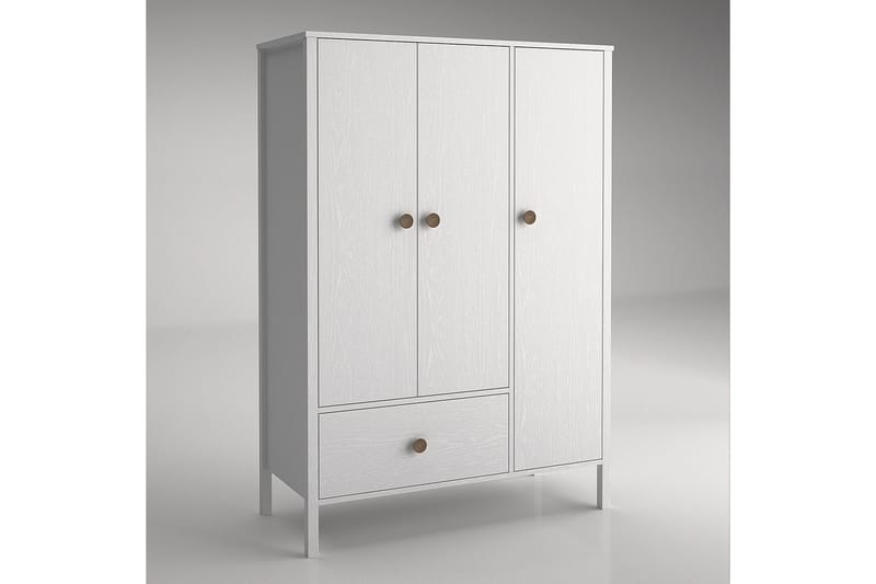 Elspet Vaatekaappi 120x172 cm - Ruskea/Valkoinen - Säilytys - Vaatesäilytys - Vaatekaappi