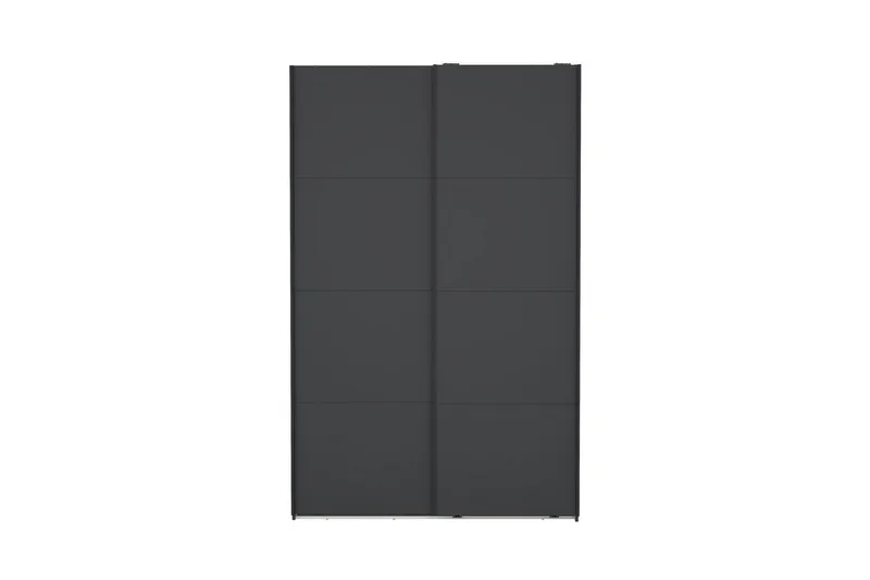 Elvos Vaatekaappi 139x220 cm - Musta - Säilytys - Vaatesäilytys - Vaatekaappi