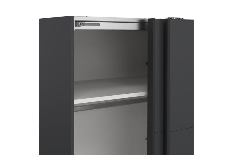 Elvos Vaatekaappi 179x220 cm - Harmaa - Säilytys - Vaatesäilytys - Vaatekaappi