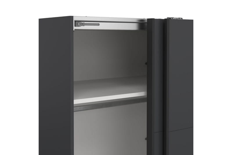 Elvos Vaatekaappi 179x220 cm - Harmaa - Säilytys - Vaatesäilytys - Vaatekaappi