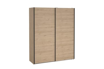 Elvos Vaatekaappi 179x220 cm - Luonnonväri - Säilytys - Vaatesäilytys - Vaatekaappi