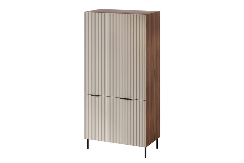 Fiesta Vaatekaappi 90x186 cm - Ruskea/Beige - Säilytys - Vaatesäilytys - Vaatekaappi