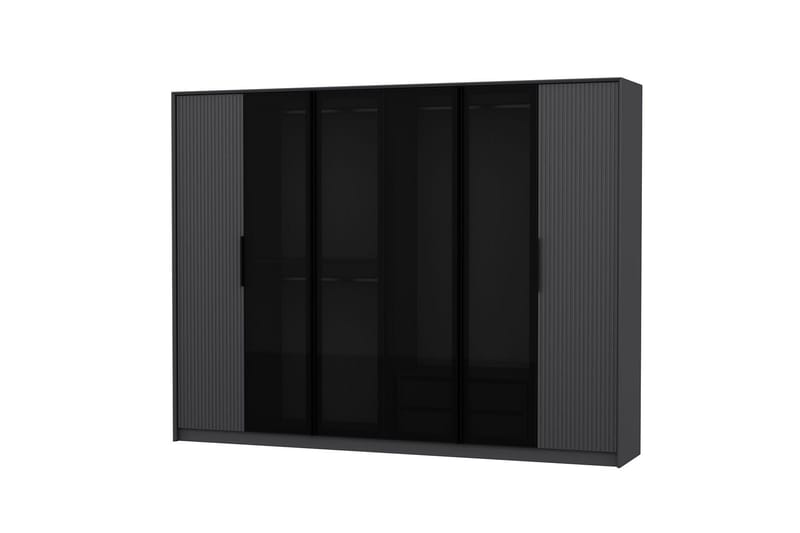 Fruitland Vaatekaappi 274x210 cm - Antrasiitti - Säilytys - Vaatesäilytys - Vaatekaappi