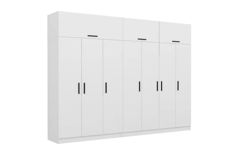 Fruitland Vaatekaappi 315x235 cm, Valkoinen