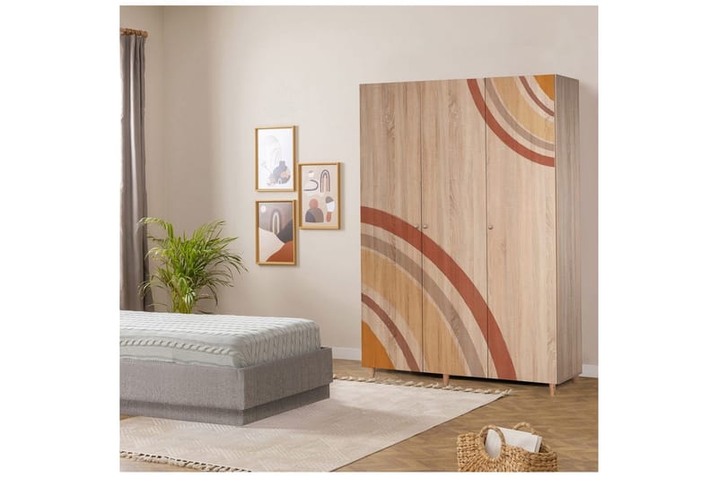 Gladfield Vaatekaappisskåp 135x192 cm - Säilytys - Vaatesäilytys - Vaatekaappi