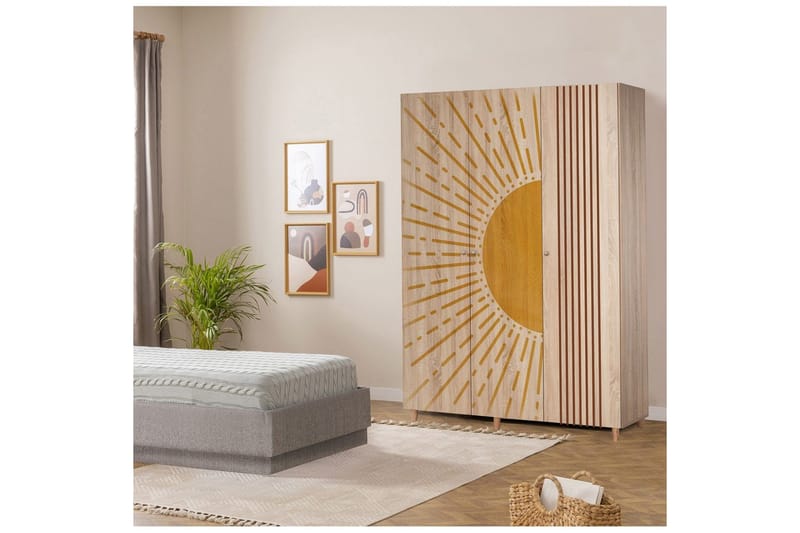 Gladfield Vaatekaappisskåp 135x192 cm - Säilytys - Vaatesäilytys - Vaatekaappi